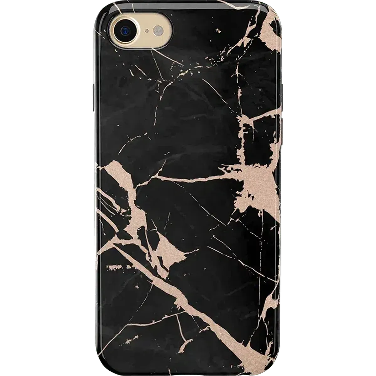 Hidden Gem | Rose Gold and Black Marble Case